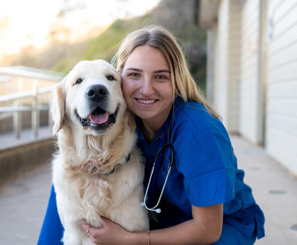Vet-with-dog